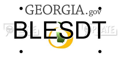 BLESDT Georgia License Plate