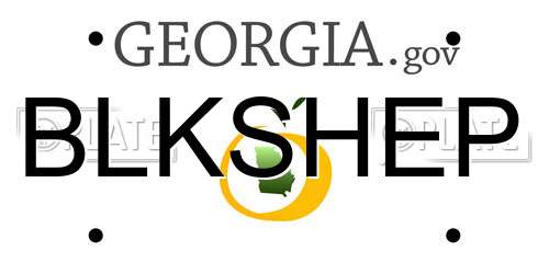 BLKSHEP Georgia License Plate