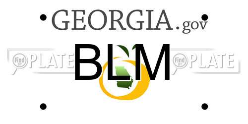 BLM Georgia License Plate