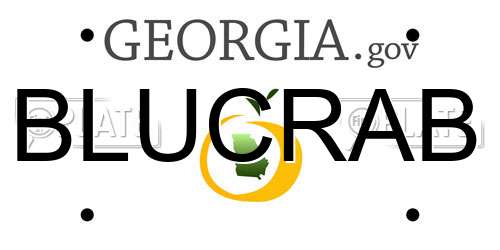 BLUCRAB Georgia License Plate