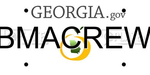 BMACREW Georgia License Plate