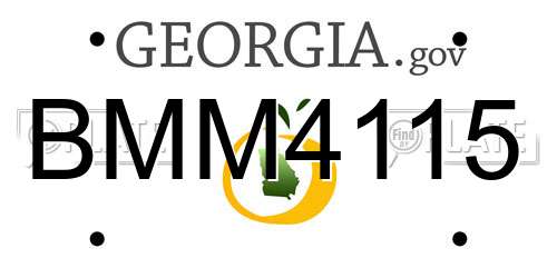 BMM4115 Georgia License Plate