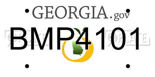 BMP4101 Georgia License Plate