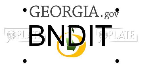 BNDIT Georgia License Plate