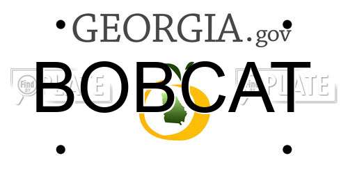 BOBCAT Georgia License Plate
