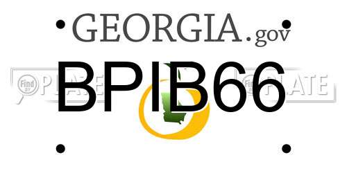 BPIB66 Georgia License Plate
