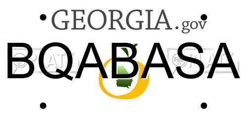 BQABASA Georgia License Plate