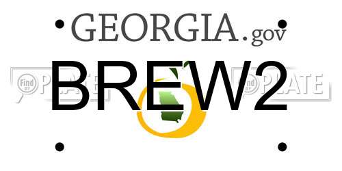 BREW2 Georgia License Plate