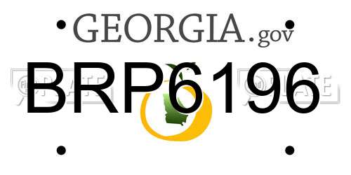 BRP6196 Georgia License Plate