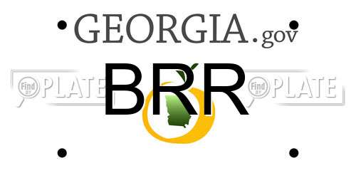 BRR Georgia License Plate