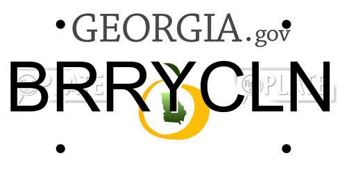 BRRYCLN Georgia License Plate