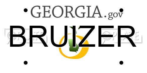 BRUIZER Georgia License Plate