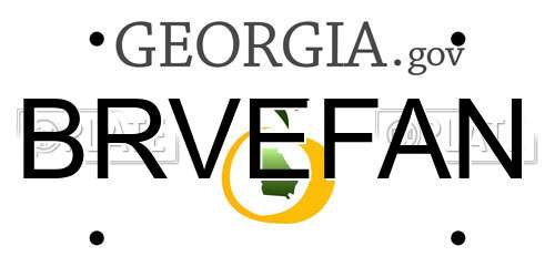BRVEFAN Georgia License Plate