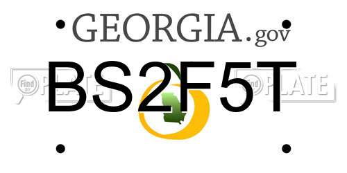 BS2F5T Georgia License Plate
