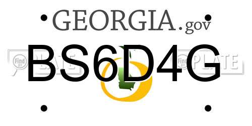 BS6D4G Georgia License Plate