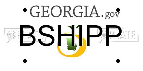 BSHIPP Georgia License Plate