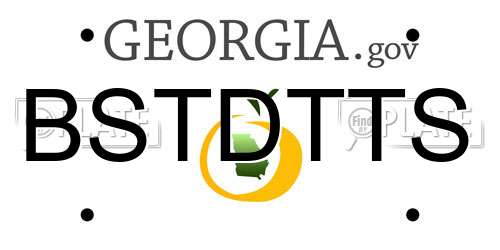 BSTDTTS Georgia License Plate