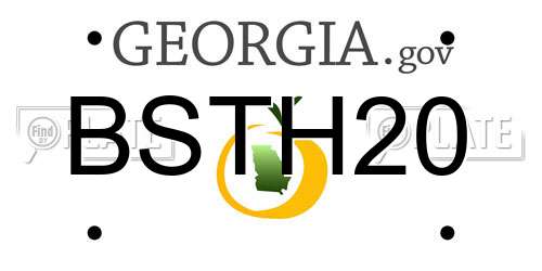 BSTH20 Georgia License Plate