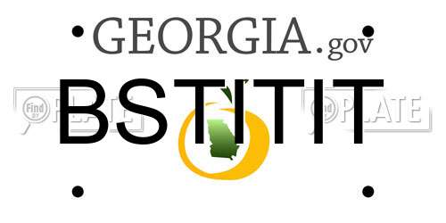 BSTITIT Georgia License Plate