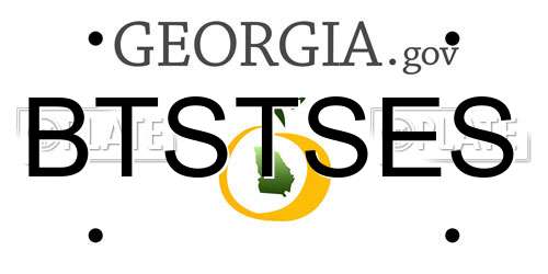 BTSTSES Georgia License Plate