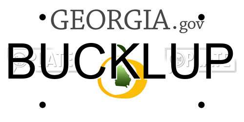 BUCKLUP Georgia License Plate