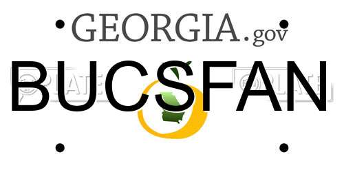 BUCSFAN Georgia License Plate