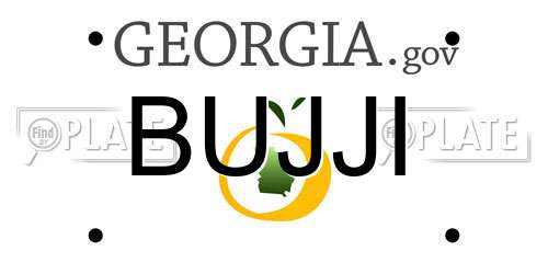 BUJJI Georgia License Plate