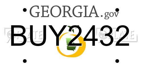 BUY2432 Georgia License Plate
