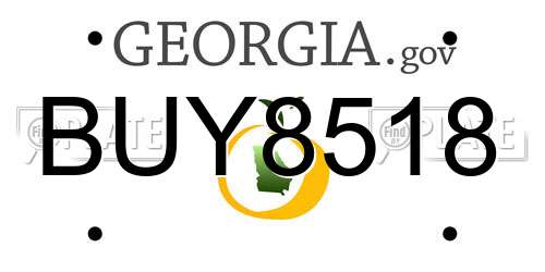 BUY8518 Georgia License Plate