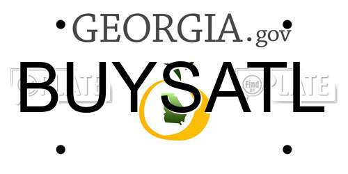 BUYSATL Georgia License Plate