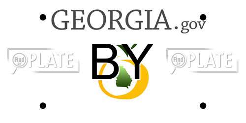 BY Georgia License Plate