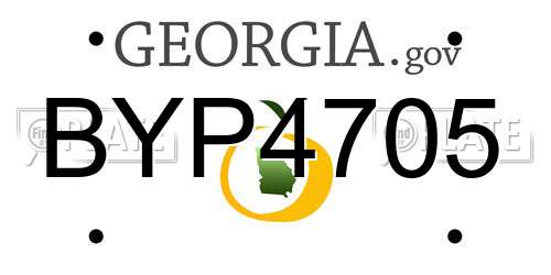 BYP4705 Georgia License Plate