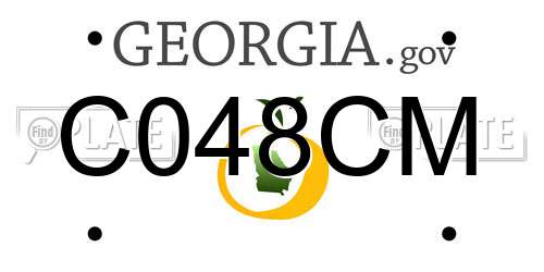 C048CM Georgia License Plate
