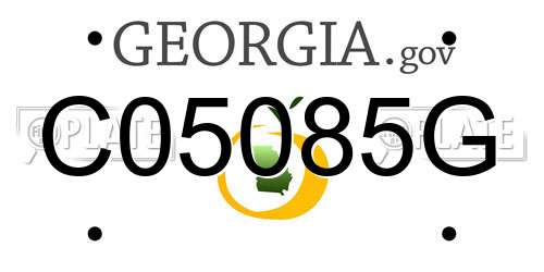 C05085G Georgia License Plate
