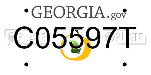 C05597T Georgia License Plate