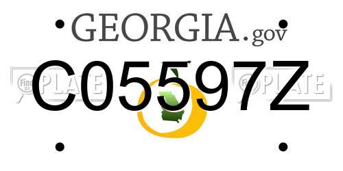 C05597Z Georgia License Plate