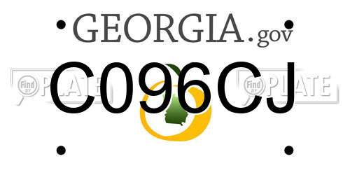C096CJ Georgia License Plate
