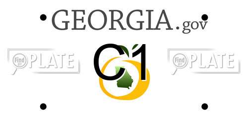 C1 Georgia License Plate