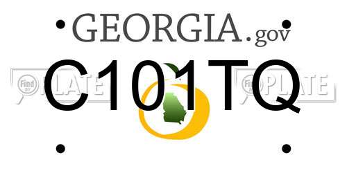 C101TQ Georgia License Plate