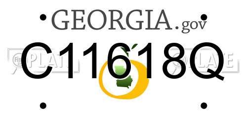 C11618Q Georgia License Plate