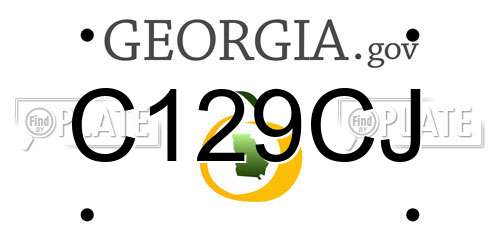 C129CJ Georgia License Plate