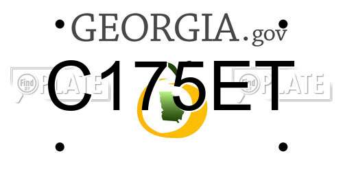 C175ET Georgia License Plate