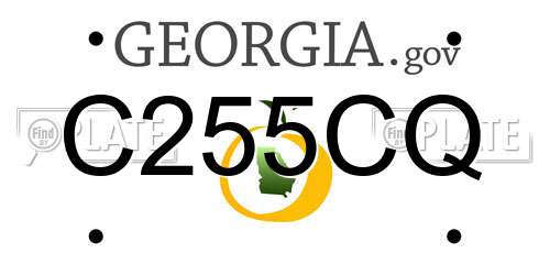 C255CQ Georgia License Plate