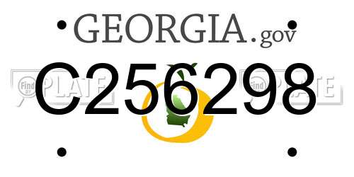C256298 Georgia License Plate