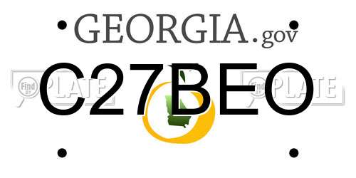 C27BEO Georgia License Plate