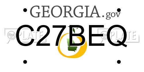 C27BEQ Georgia License Plate