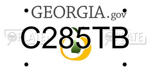 C285TB Georgia License Plate