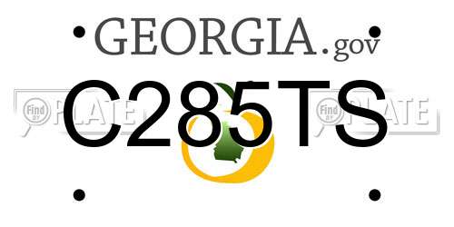 C285TS Georgia License Plate