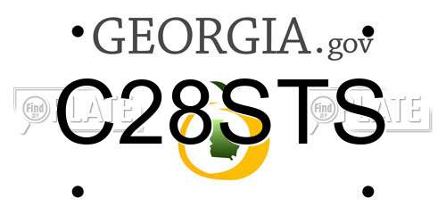 C28STS Georgia License Plate