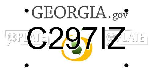 C297IZ Georgia License Plate
